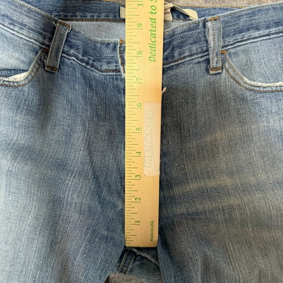 Gap Jeans Womens Size 12 Bootcut Flare Long and Lean Distressed Mid Rise Stretch - Picture 9 of 13